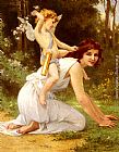 Guillaume Seignac Canvas Paintings - Cupid's Folly